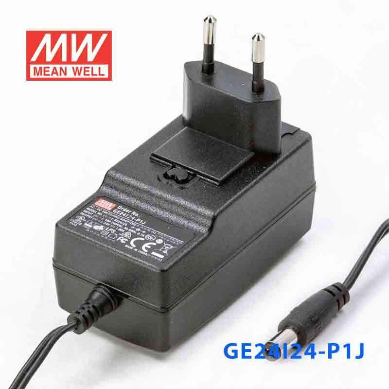 Mean Well GE24I24 - P1J Power Supply 24W 24V - GE24I24 - P1J - powersupplymall.com
