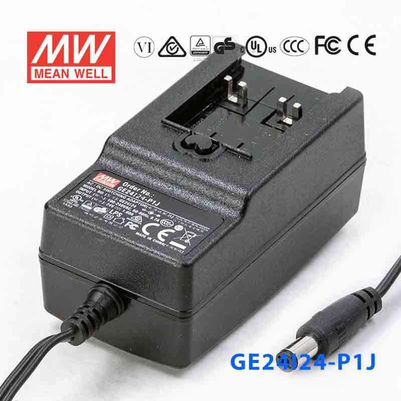 Mean Well GE24I24 - P1J Power Supply 24W 24V - GE24I24 - P1J - powersupplymall.com