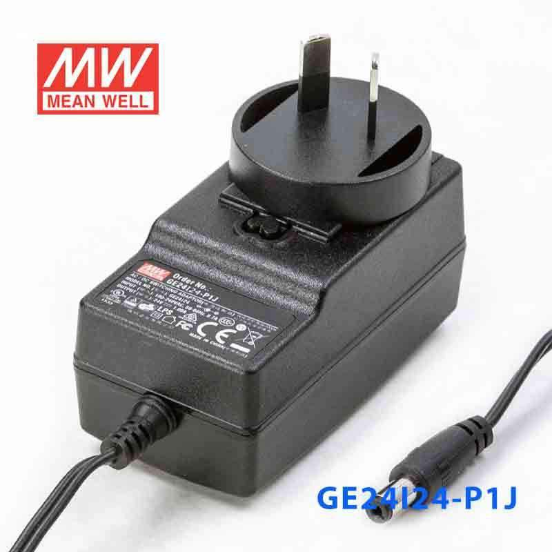 Mean Well GE24I24 - P1J Power Supply 24W 24V - GE24I24 - P1J - powersupplymall.com