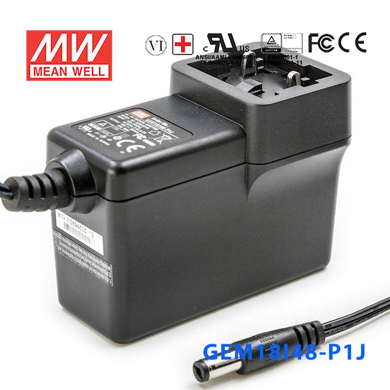 Mean Well GEM18I48 - P1J Power Supply 18W 48V - GEM18I48 - P1J - powersupplymall.com