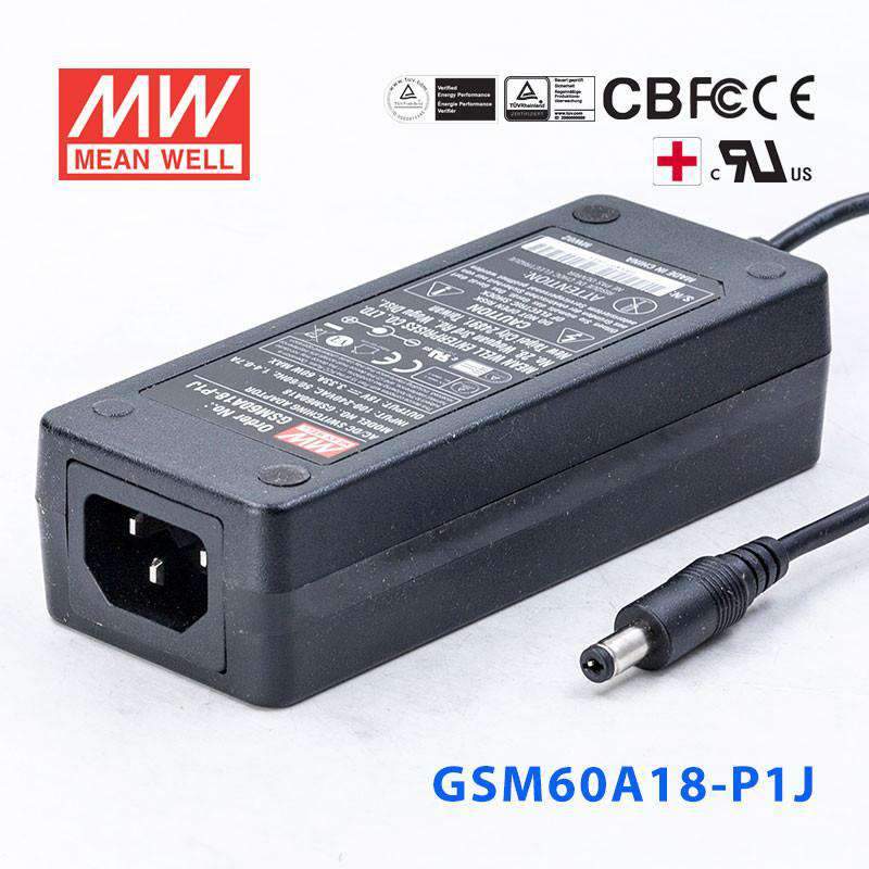 Mean Well GSM Series Power Supply 18V (18~60W) - - powersupplymall.com