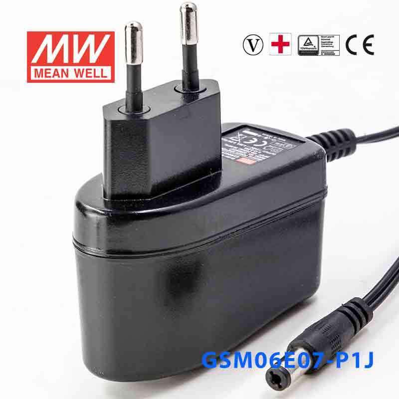 Mean Well GSM06E07 - P1J Power Supply 06W 7.5V - GSM06E07 - P1J - powersupplymall.com