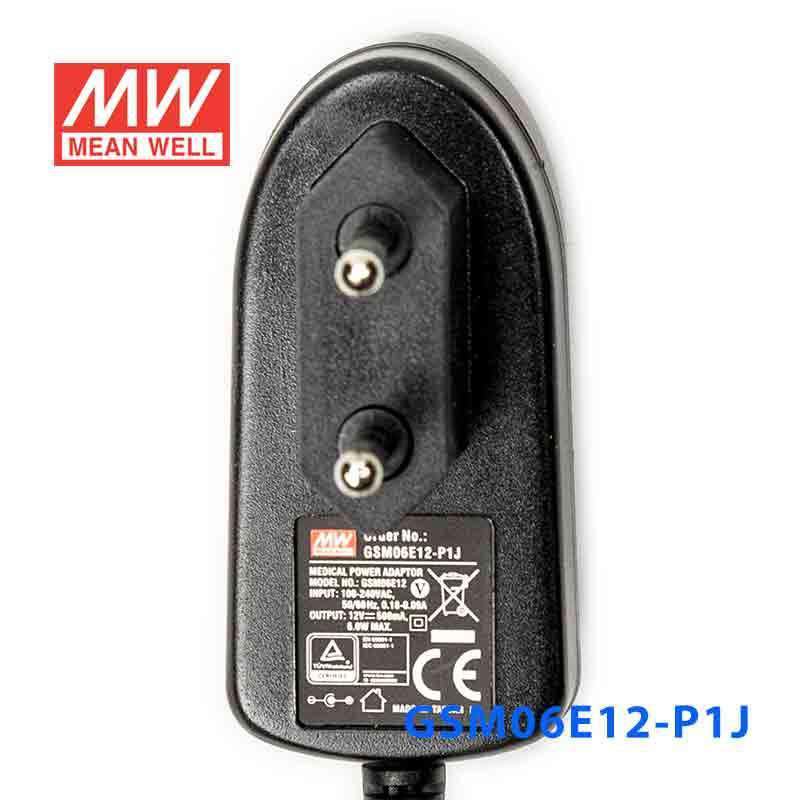 Mean Well GSM06E12 - P1J Power Supply 06W 12V - GSM06E12 - P1J - powersupplymall.com