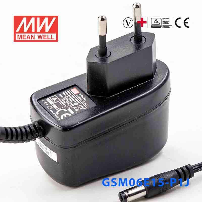 Mean Well GSM06E15 - P1J Power Supply 06W 15V - GSM06E15 - P1J - powersupplymall.com
