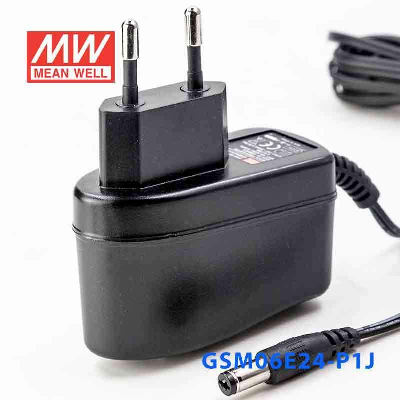 Mean Well GSM06E24 - P1J Power Supply 06W 24V - GSM06E24 - P1J - powersupplymall.com