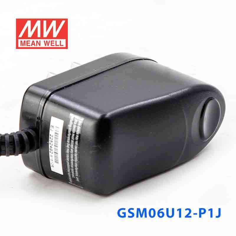 Mean Well GSM06U12 - P1J Power Supply 06W 12V - GSM06U12 - P1J - powersupplymall.com