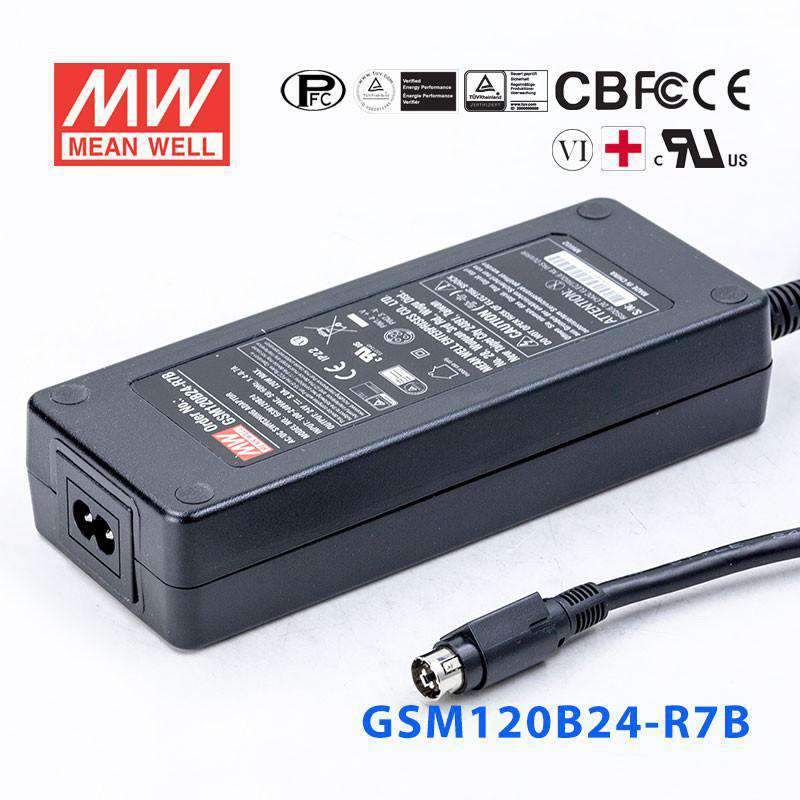 Mean Well GSM120B24 - R7B Power Supply 120W 24V - GSM120B24 - R7B - powersupplymall.com