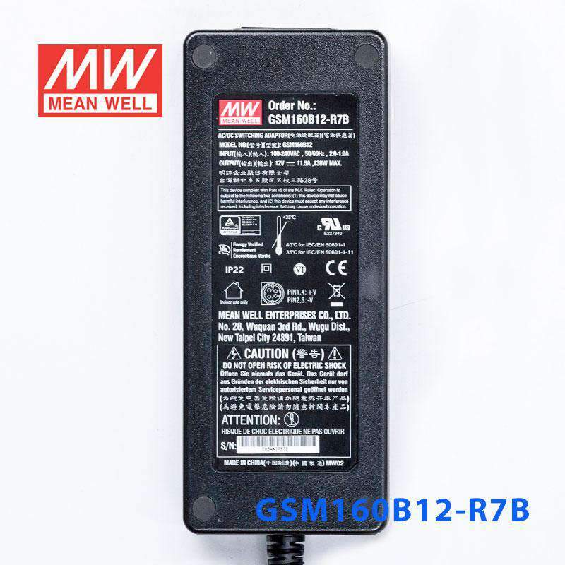 Mean Well GSM160B12 - R7B Power Supply 138W 12V - GSM160B12 - R7B - powersupplymall.com