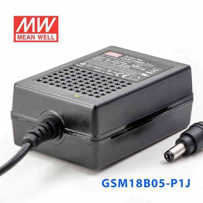 Mean Well GSM18B05 - P1J Power Supply 15W 5V - GSM18B05 - P1J - powersupplymall.com