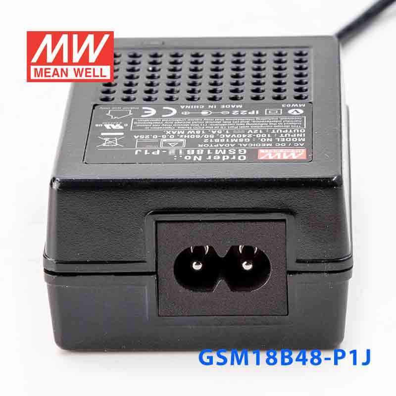 Mean Well GSM18B48 - P1J Power Supply 18W 48V - GSM18B48 - P1J - powersupplymall.com