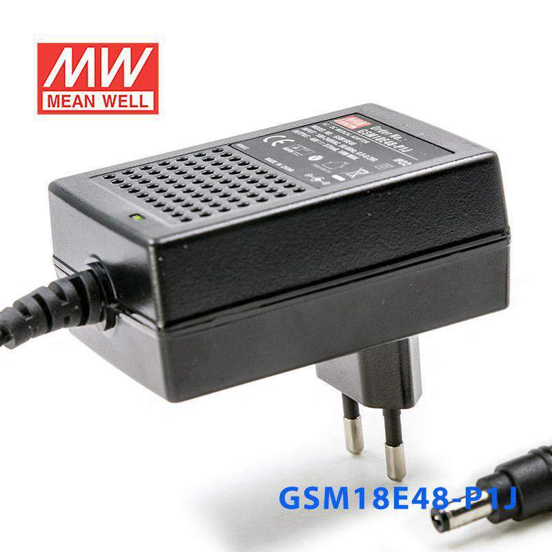 Mean Well GSM18E48 - P1J Power Supply 18W 48V - GSM18E48 - P1J - powersupplymall.com