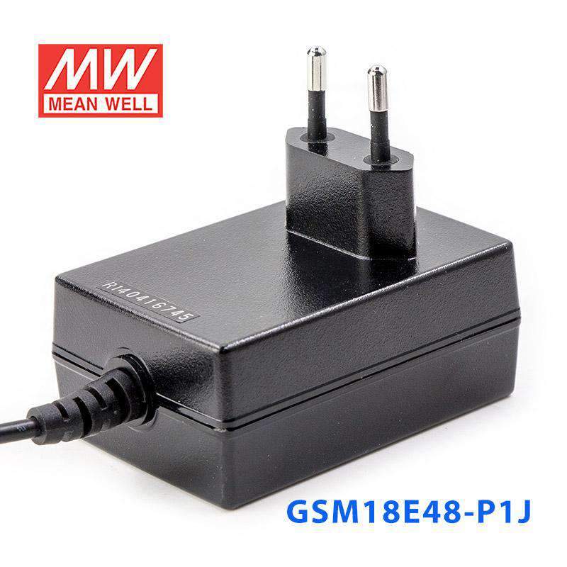 Mean Well GSM18E48 - P1J Power Supply 18W 48V - GSM18E48 - P1J - powersupplymall.com
