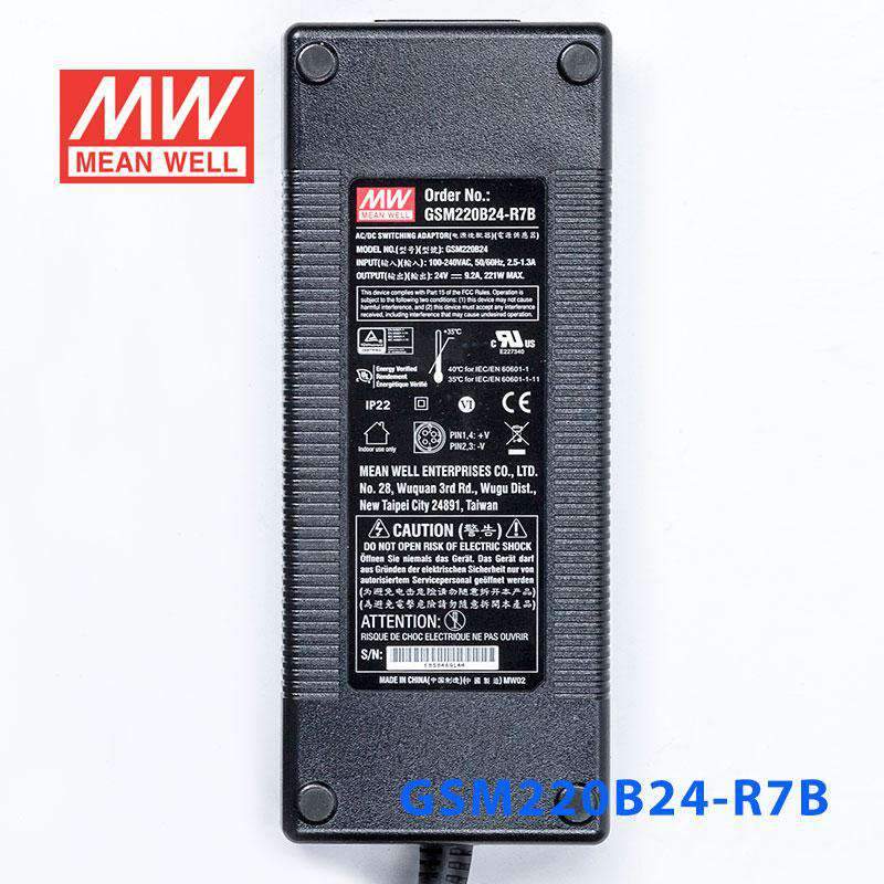 Mean Well GSM220B24 - R7B Power Supply 221W 24V - GSM220B24 - R7B - powersupplymall.com