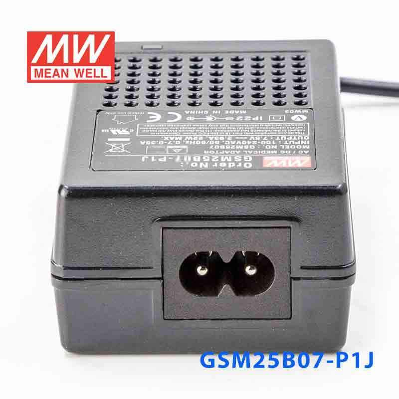 Mean Well GSM25B07 - P1J Power Supply 22W 7.5V - GSM25B07 - P1J - powersupplymall.com