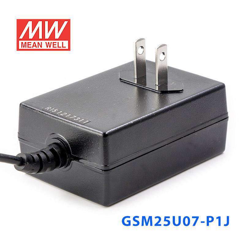 Mean Well GSM25U07 - P1J Power Supply 22W 7.5V - GSM25U07 - P1J - powersupplymall.com