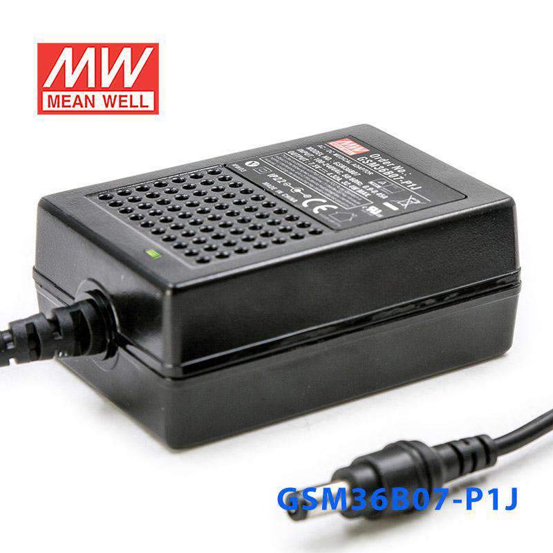 Mean Well GSM36B07 - P1J Power Supply 32.4W 7.5V - GSM36B07 - P1J - powersupplymall.com