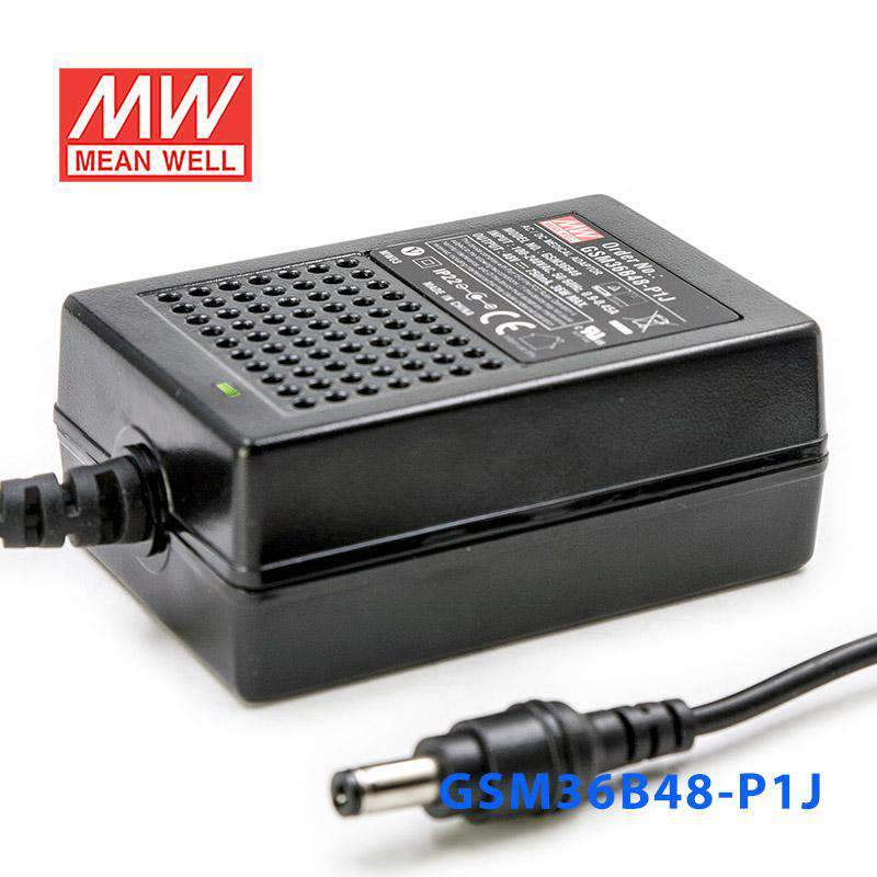 Mean Well GSM36B48P1J Power Supply 36W 48V - GSM36B48 - P1J - powersupplymall.com