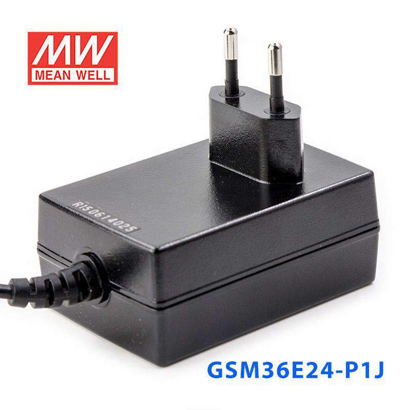 Mean Well GSM36E24 - P1J Power Supply 36W 24V - GSM36E24 - P1J - powersupplymall.com
