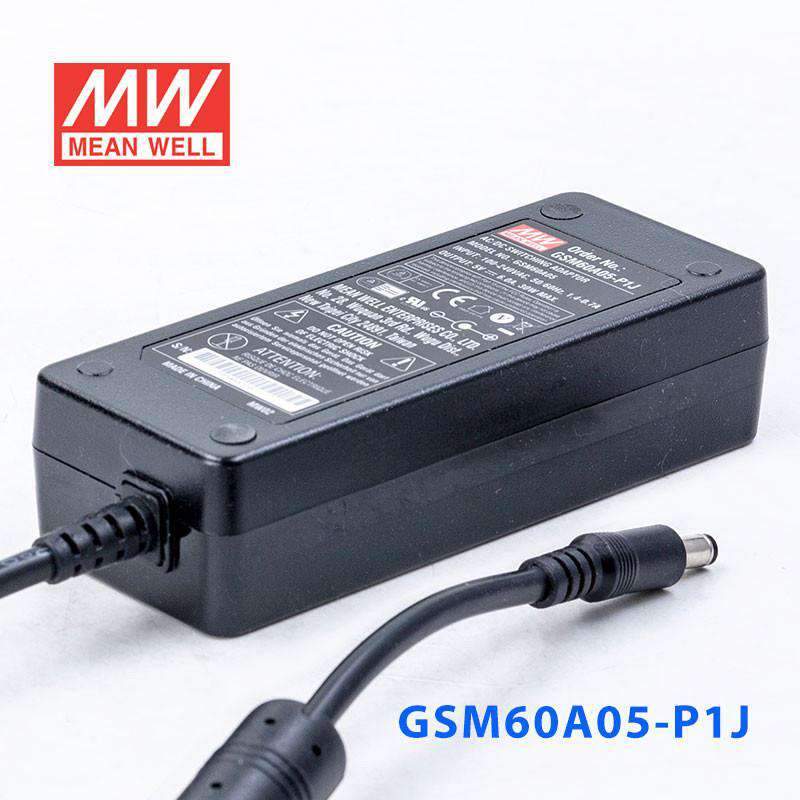 Mean Well GSM60A05 - P1J Power Supply 30W 5V - GSM60A05 - P1J - powersupplymall.com