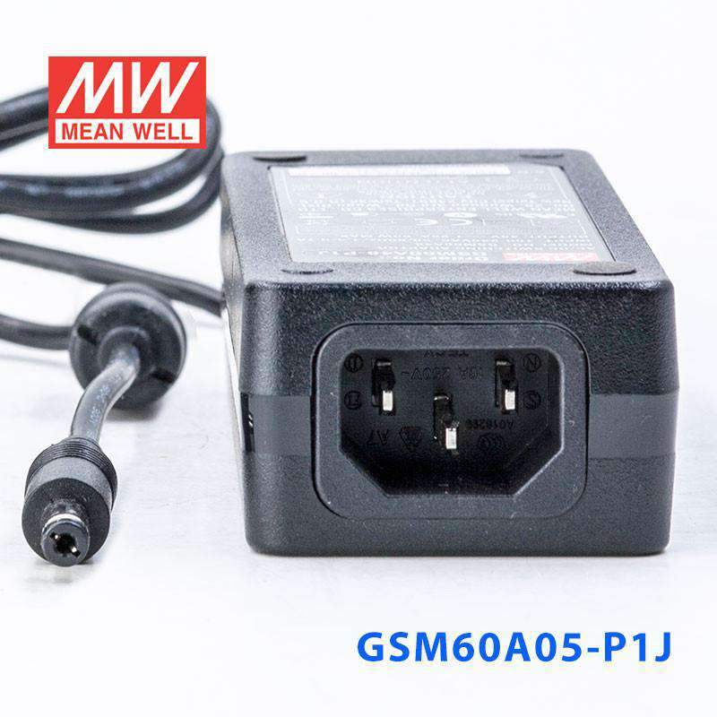 Mean Well GSM60A05 - P1J Power Supply 30W 5V - GSM60A05 - P1J - powersupplymall.com