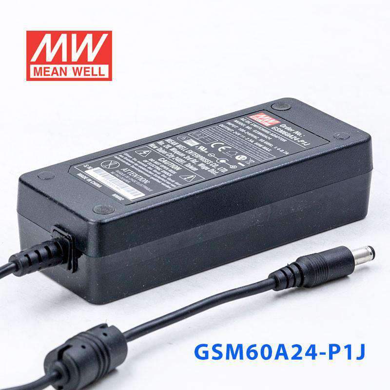 Mean Well GSM60A24 - P1J Power Supply 60W 24V - GSM60A24 - P1J - powersupplymall.com