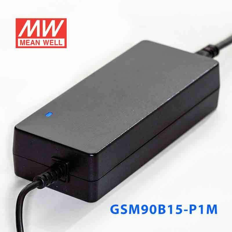 Mean Well GSM90B15 - P1M Power Supply 90W 15V - GSM90B15 - P1M - powersupplymall.com