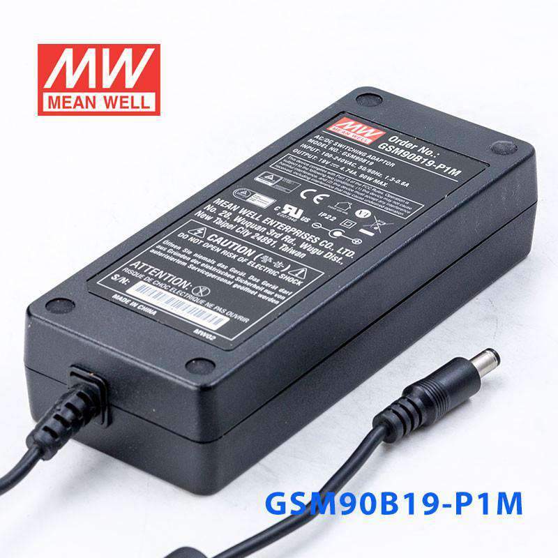 Mean Well GSM90B19 - P1M Power Supply 90W 19V - GSM90B19 - P1M - powersupplymall.com