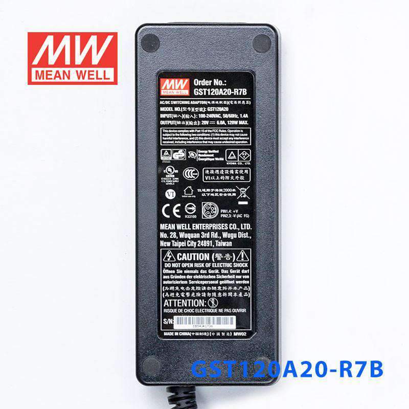 Mean Well GST120A20 - R7B Power Supply 120W 20V - GST120A20 - R7B - powersupplymall.com