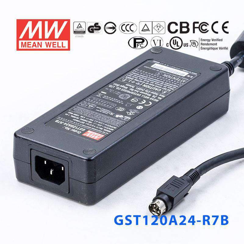 Mean Well GST120A24 - R7B Power Supply 120W 24V - GST120A24 - R7B - powersupplymall.com