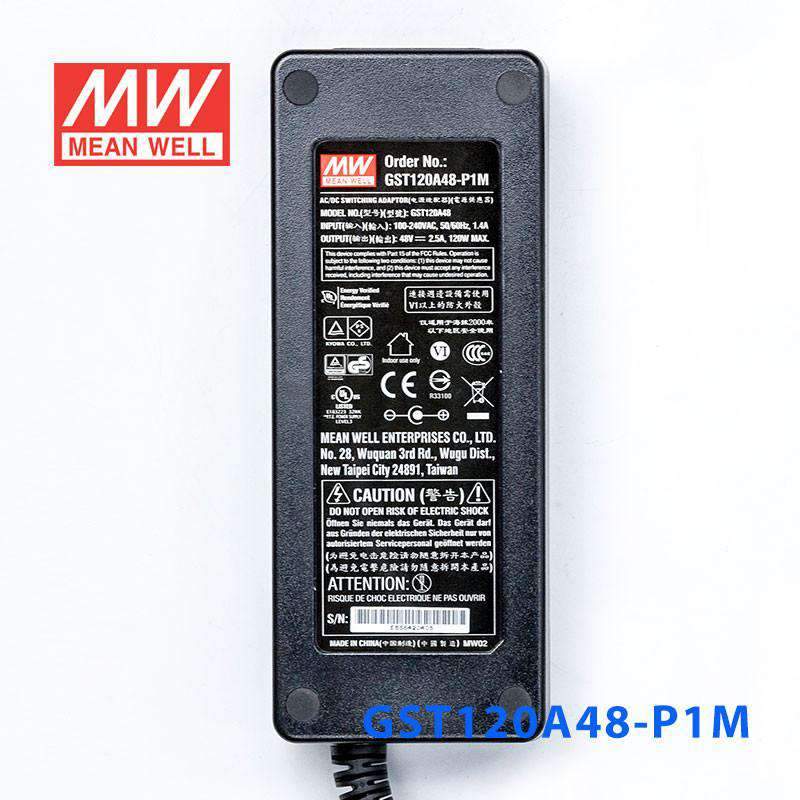 Mean Well GST120A48 - P1M AC - DC Single Output Desktop - GST120A48 - P1M - powersupplymall.com