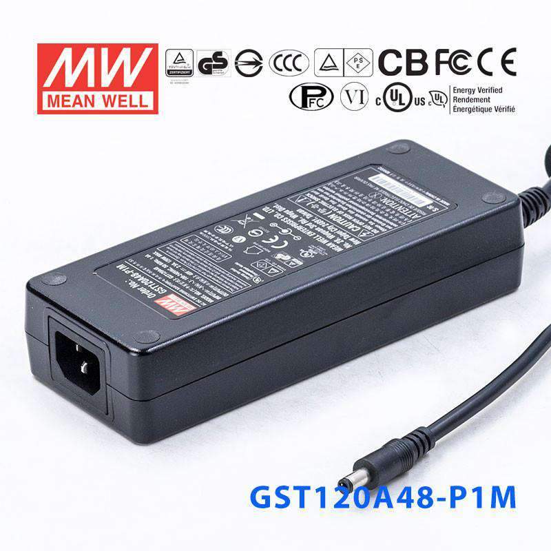 Mean Well GST120A48 - P1M AC - DC Single Output Desktop - GST120A48 - P1M - powersupplymall.com