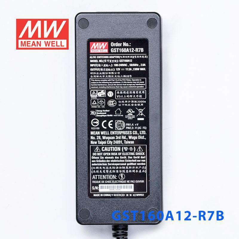 Mean Well GST160A12 - R7B Power Supply 138W 12V - GST160A12 - R7B - powersupplymall.com