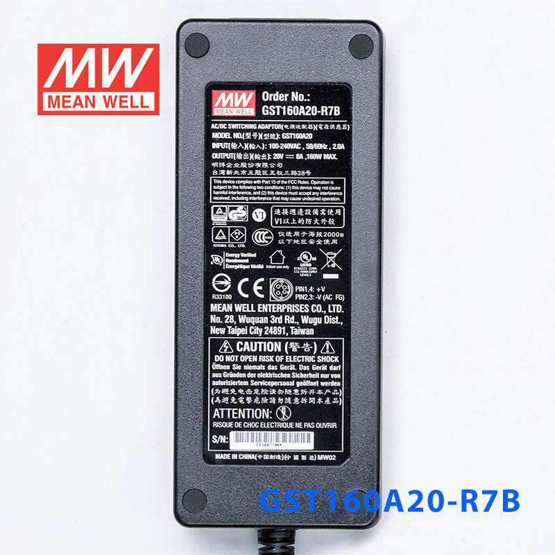 Mean Well GST160A20 - R7B Power Supply 160W 20V - GST160A20 - R7B - powersupplymall.com