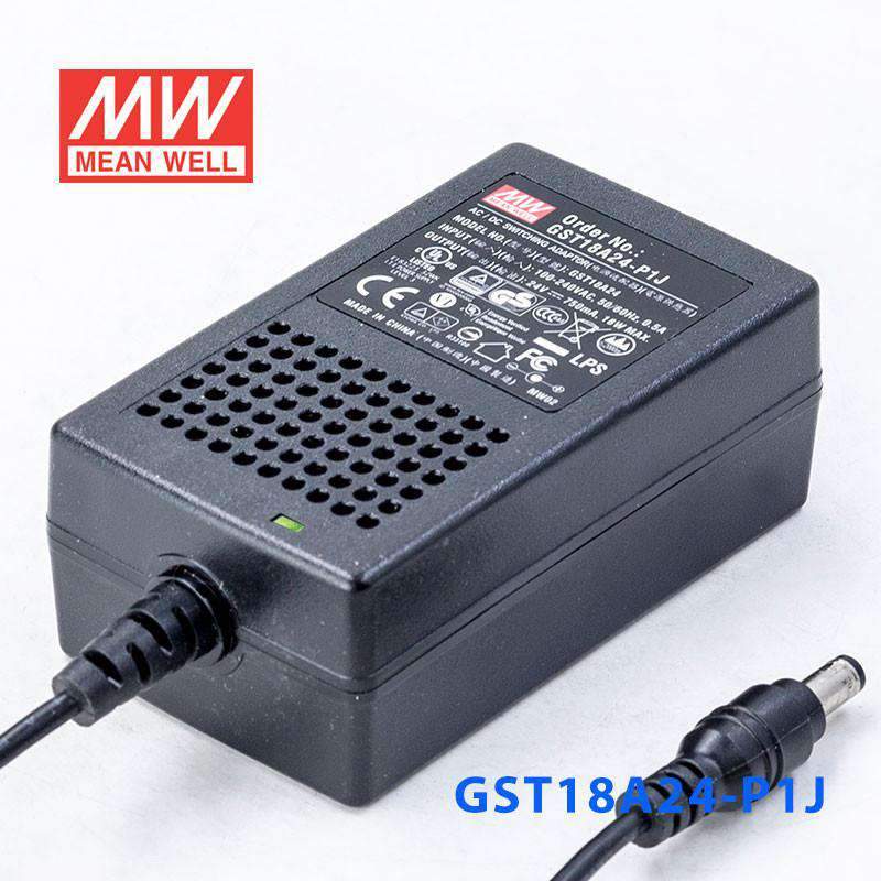 Mean Well GST18A24 - P1J Power Supply 18W 24V - GST18A24 - P1J - powersupplymall.com