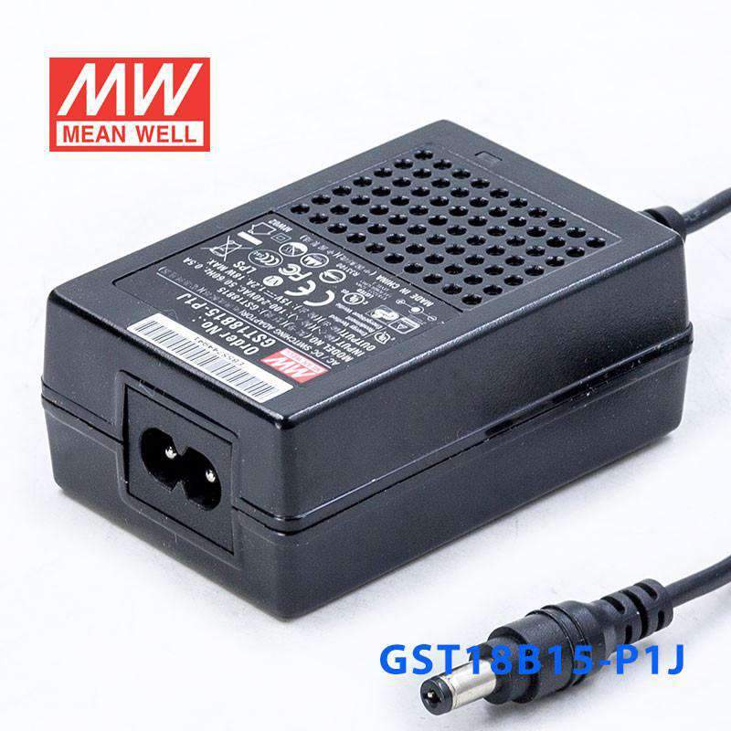 Mean Well GST18B15 - P1JPower Supply 18W 15V - GST18B15 - P1J - powersupplymall.com