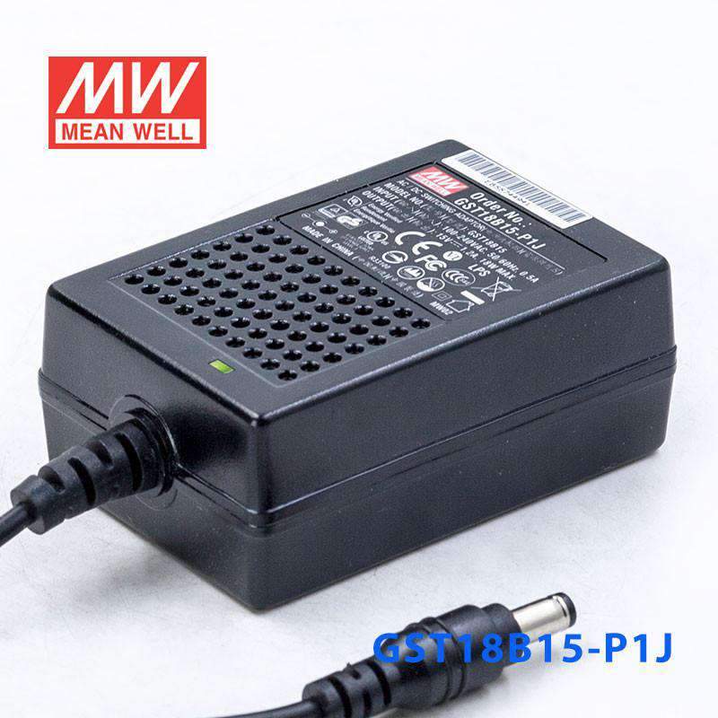 Mean Well GST18B15 - P1JPower Supply 18W 15V - GST18B15 - P1J - powersupplymall.com