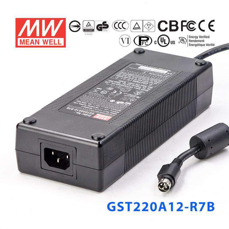 Mean Well GST220A12 - R7B Power Supply 180W 12V - GST220A12 - R7B - powersupplymall.com