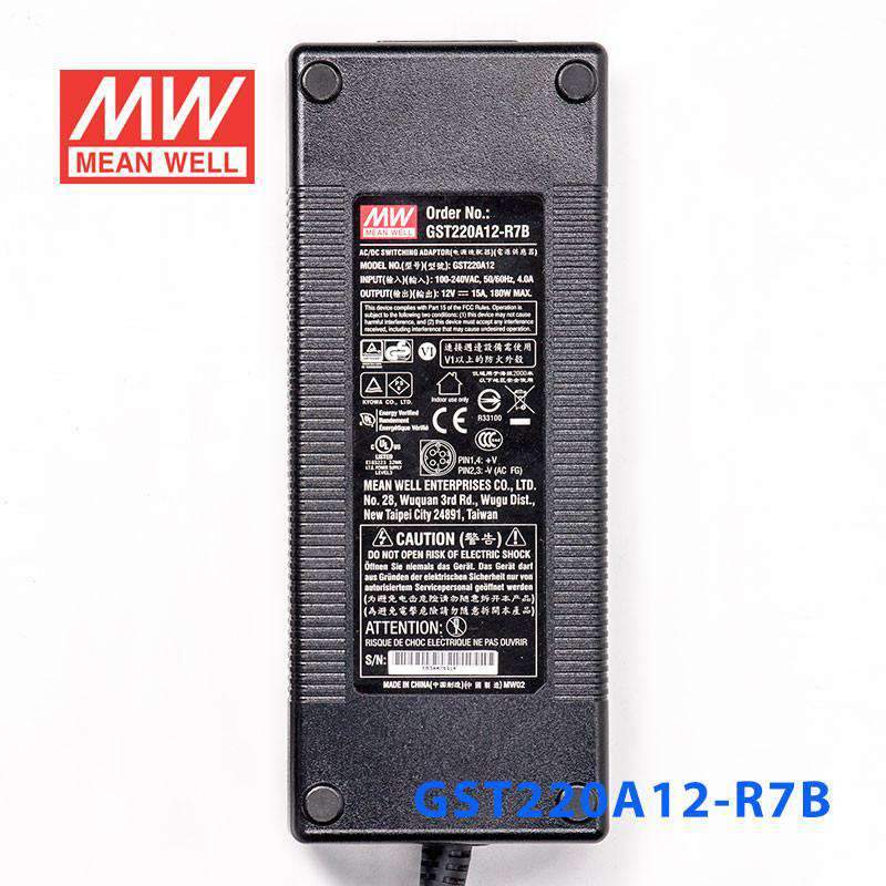 Mean Well GST220A12 - R7B Power Supply 180W 12V - GST220A12 - R7B - powersupplymall.com