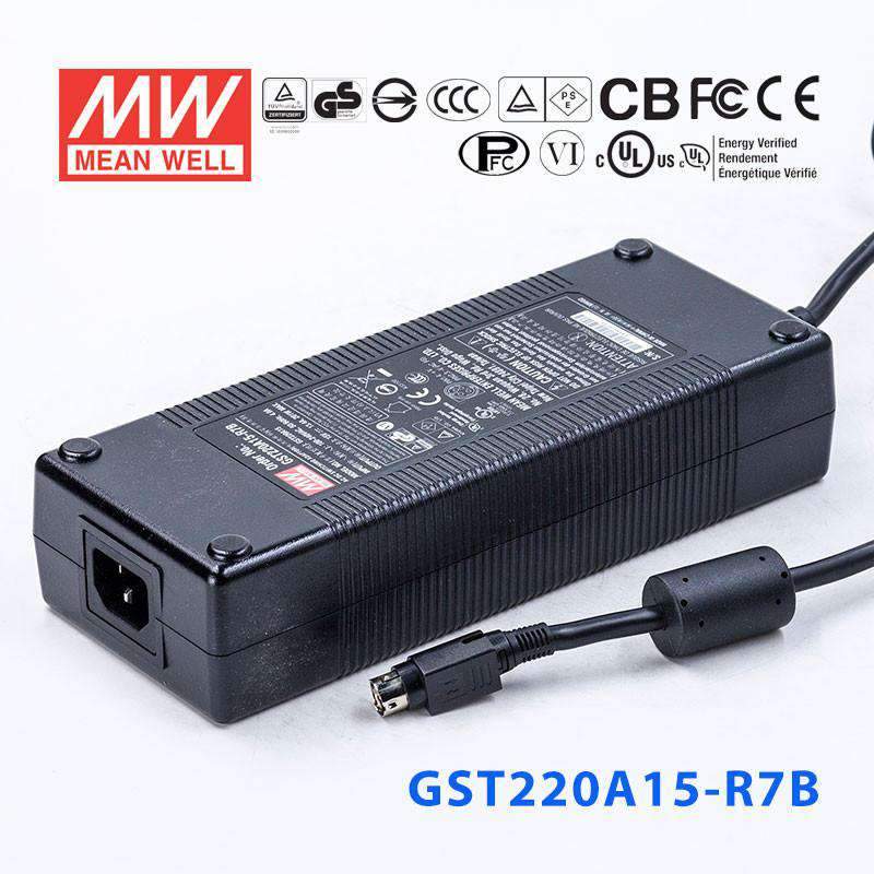 Mean Well GST220A15 - R7BPower Supply 201W 15V - GST220A15 - R7B - powersupplymall.com