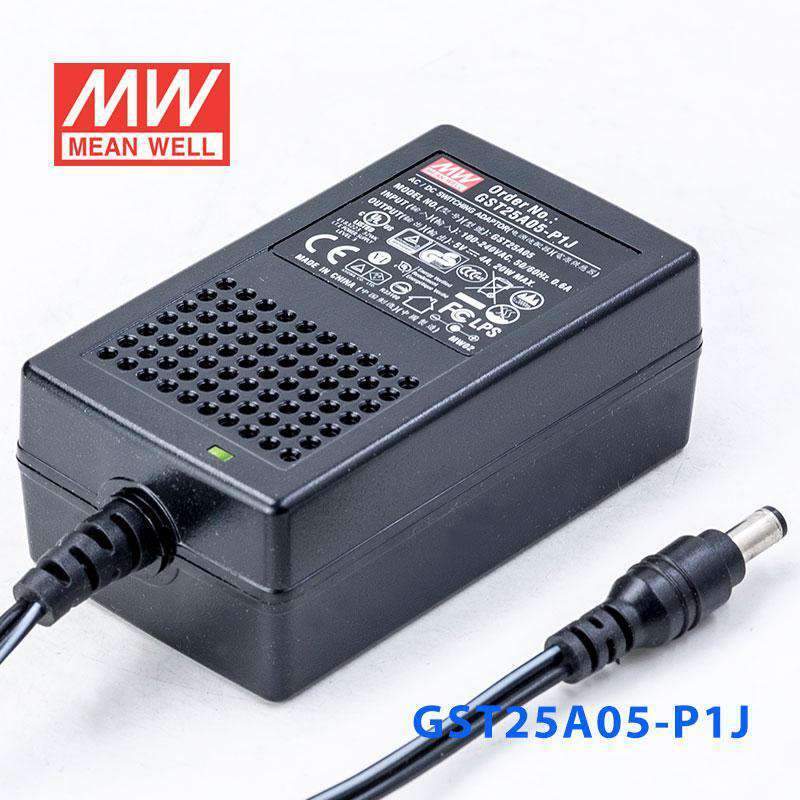 Mean Well GST25A05 - P1J Power Supply 20W 5V - GST25A05 - P1J - powersupplymall.com