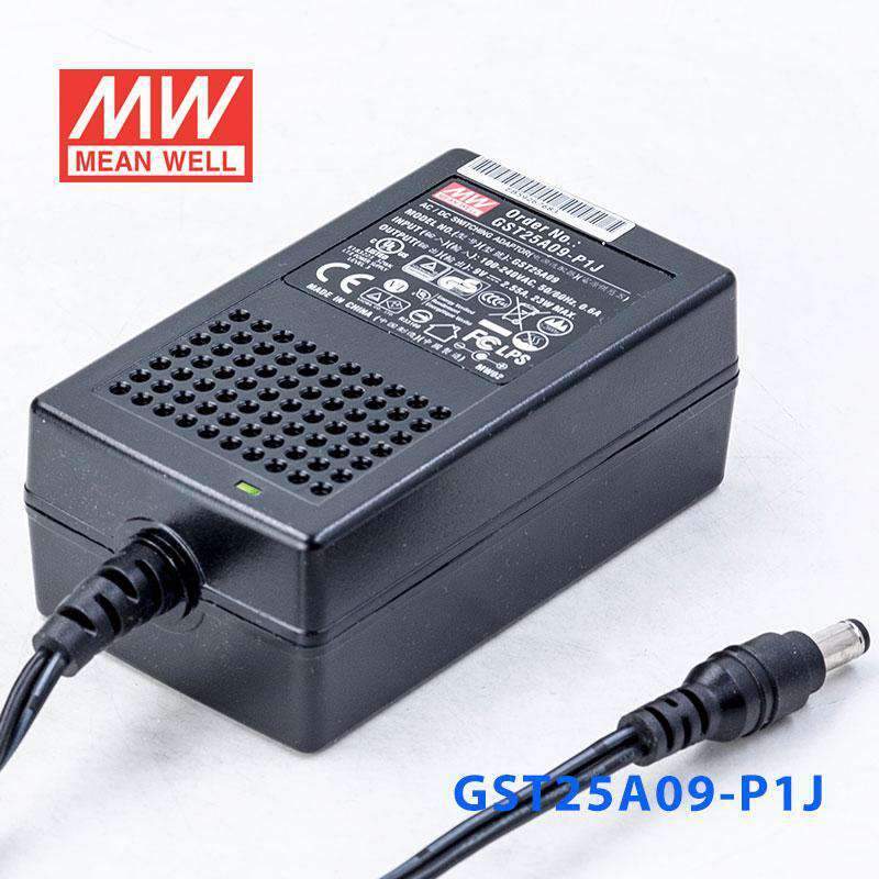 Mean Well GST25A09 - P1J Power Supply 23W 9V - GST25A09 - P1J - powersupplymall.com