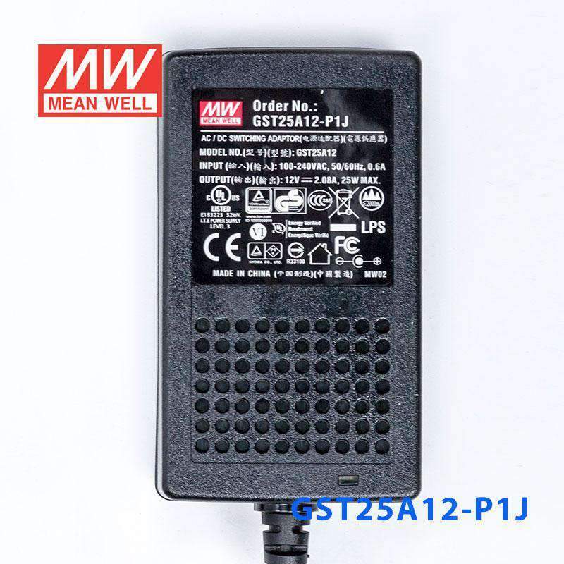 Mean Well GST25A12 - P1J Power Supply 25W 12V - GST25A12 - P1J - powersupplymall.com