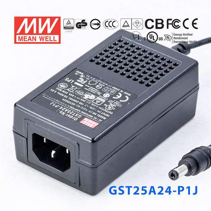 Mean Well GST25A24 - P1J Power Supply 25W 24V - GST25A24 - P1J - powersupplymall.com