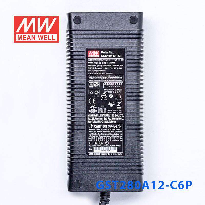 Mean Well GST280A12 - C6P Power Supply 252W 12V - GST280A12 - C6P - powersupplymall.com