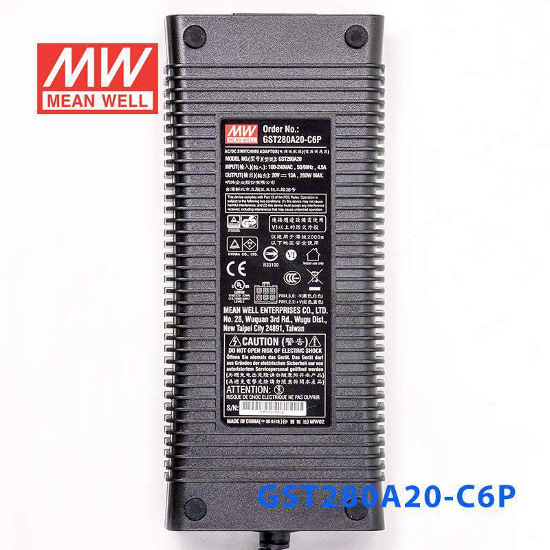 Mean Well GST280A18 - C6P Power Supply 260W 20V - GST280A20 - C6P - powersupplymall.com