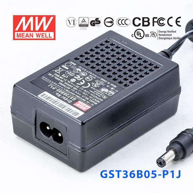 Mean Well GST36B05 - P1J Power Supply 21.5W 5V - GST36B05 - P1J - powersupplymall.com