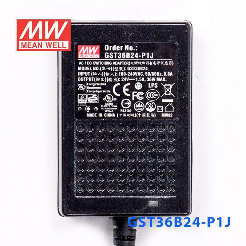 Mean Well GST36B24 - P1J Power Supply 36W 24V - GST36B24 - P1J - powersupplymall.com