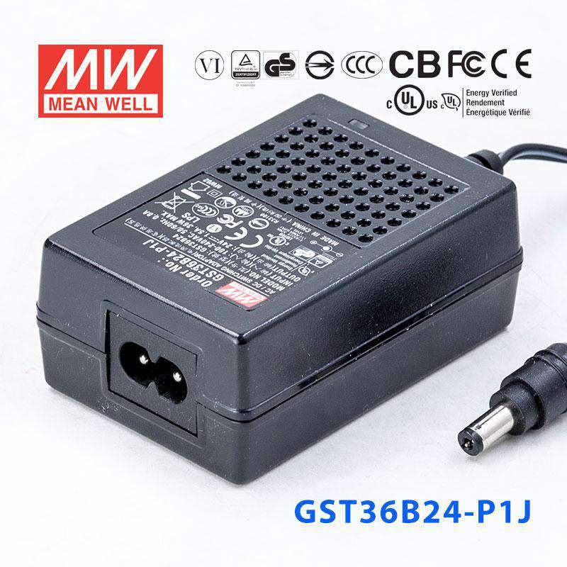 Mean Well GST36B24 - P1J Power Supply 36W 24V - GST36B24 - P1J - powersupplymall.com