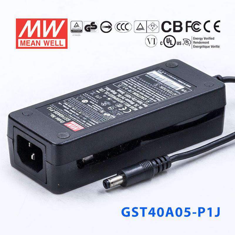 Mean Well GST40A05 - P1J Power Supply 25W 5V - GST40A05 - P1J - powersupplymall.com