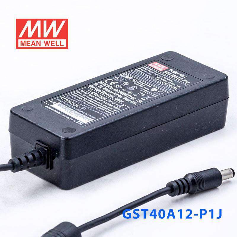 Mean Well GST40A12 - P1J Power Supply 40W 12V - GST40A12 - P1J - powersupplymall.com